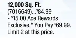Ace Hardware Scotts Turf Builder Weed & Feed offer