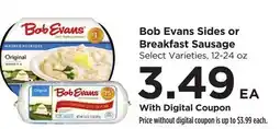 Food 4 Less Bob Evans Sides or Breakfast Sausage offer