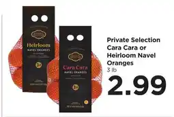 Food 4 Less Private Selection Cara Cara or Heirloom Navel Oranges offer