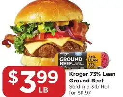 Food 4 Less Kroger 73% Lean Ground Beef offer
