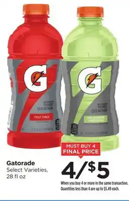 Food 4 Less Gatorade offer