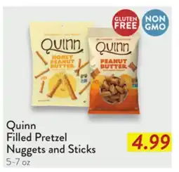 Fresh Thyme Quinn Filled Pretzel Nuggets and Sticks offer