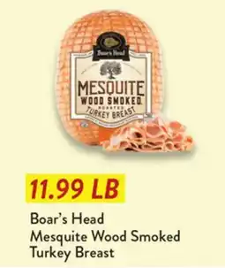Fresh Thyme Boar's Head Mesquite Wood Smoked Turkey Breast offer