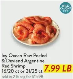 Fresh Thyme Icy Ocean Raw Peeled & Deviend Argentine Red Shrimp offer