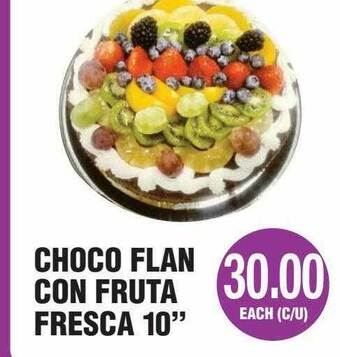 Carnicerias Jimenez Choco Flan Con Fruta Fresca 10 offer