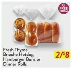 Fresh Thyme Fresh Thyme Brioche Hotdog, Hamburger Buns or Dinner Rolls offer