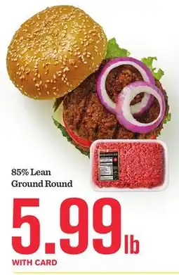Mariano's 85% Lean Ground Round offer