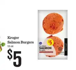 Mariano's Kroger Salmon Burgers offer