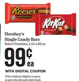 Mariano's Hershey's Single Candy Bars offer