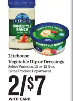 Mariano's Litehouse Vegetable Dip or Dressings offer