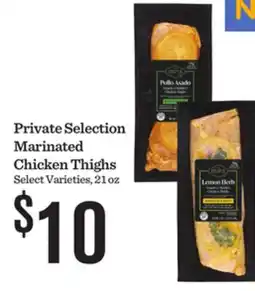 Mariano's Private Selection Marinated Chicken Thighs offer