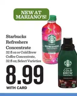 Mariano's Starbucks Refreshers Concentrate offer