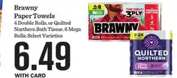 Mariano's Brawny Paper Towels offer