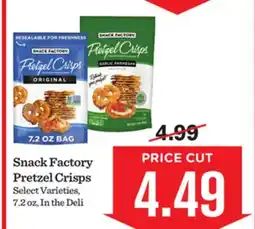 Mariano's Snack Factory Pretzel Crisps offer