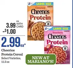 Mariano's Cheerios Protein Cereal offer