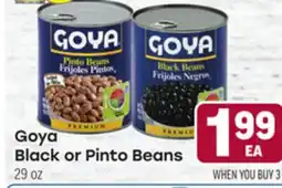 Tony’s Fresh Market Goya Black or Pinto Beans offer