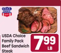 Tony’s Fresh Market USDA Choice Family Pack Beef Sandwich Steak offer
