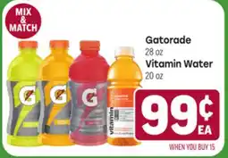 Tony’s Fresh Market Gatorade 28oz Vitamin Water 20oz offer