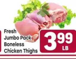 Tony’s Fresh Market Fresh Jumbo Pack Boneless Chicken Thighs offer