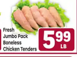 Tony’s Fresh Market Fresh Jumbo Pack Boneless Chicken Tenders offer