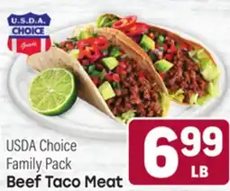 Tony’s Fresh Market USDA Choice Family Pack Beef Taco Meat offer