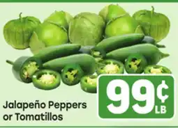 Tony’s Fresh Market Jalapeño Peppers or Tomatillos offer