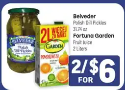 Tony’s Fresh Market Belveder or Fortuna Garden offer