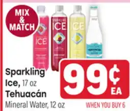 Tony’s Fresh Market Sparkling Ice, 17 oz Tehuacán Mineral Water, 12 oz offer