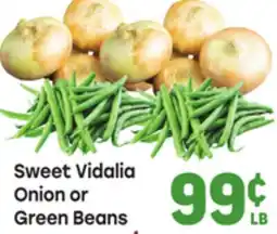 Tony’s Fresh Market Sweet Vidalia Onion or Green Beans offer
