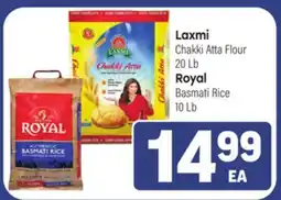 Tony’s Fresh Market Laxmi Chakki Atta Flour 20 Lb Royal Basmati Rice 10 Lb offer