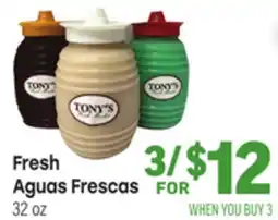 Tony’s Fresh Market Fresh Aguas Frescas offer