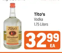 Tony’s Fresh Market Tito's Vodka offer