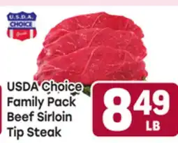 Tony’s Fresh Market USDA Choice Family Pack Beef Sirloin Tip Steak offer