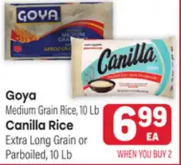 Tony’s Fresh Market Goya or Canilla Rice offer