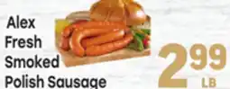 Tony’s Fresh Market Alex Fresh Smoked Polish Sausage offer