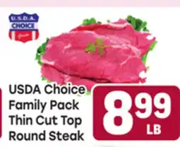 Tony’s Fresh Market USDA Choice Family Pack Thin Cut Top Round Steak offer