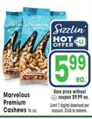 Jewel-Osco Marvelous Premium Cashews offer
