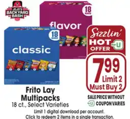 Jewel-Osco Frito Lay Multipacks offer
