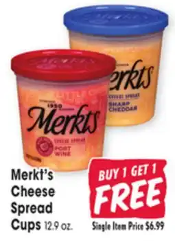 Jewel-Osco Merkts Cheese Spread Cups offer