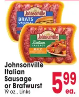 Jewel-Osco Johnsonville Italian Sausage or Bratwurst offer