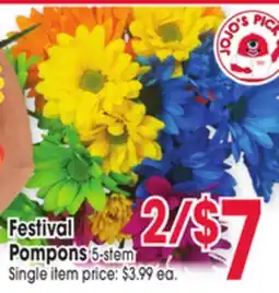 Jewel-Osco Festival Pompons offer