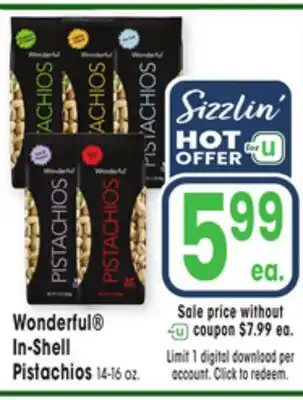 Jewel-Osco Wonderful In-Shell Pistachios offer