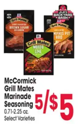 Jewel-Osco McCormick Grill Mates Marinade Seasoning offer