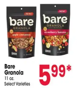 Jewel-Osco Bare Granola offer