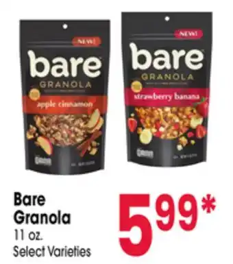 Jewel-Osco Bare Granola offer