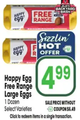 Jewel-Osco Happy Egg Free Range Large Eggs offer