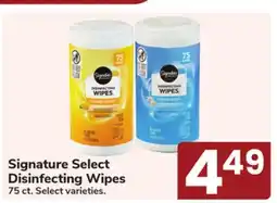 Jewel-Osco Signature Select Disinfecting Wipes offer