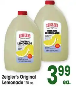 Jewel-Osco Zeigler's Original Lemonade offer