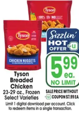 Jewel-Osco Tyson Breaded Chicken offer