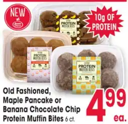 Jewel-Osco Old Fashioned, Maple Pancake or Banana Chocolate Chip Protein Muffin Bites offer